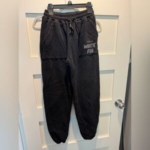 White Fox Boutique Black Track Pants
